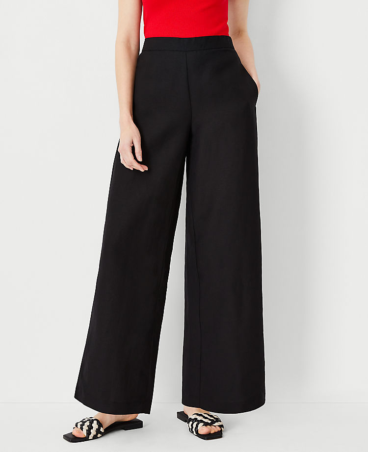 Ann Taylor Outlet |  The Pull On Palazzo Pant in Linen Blend