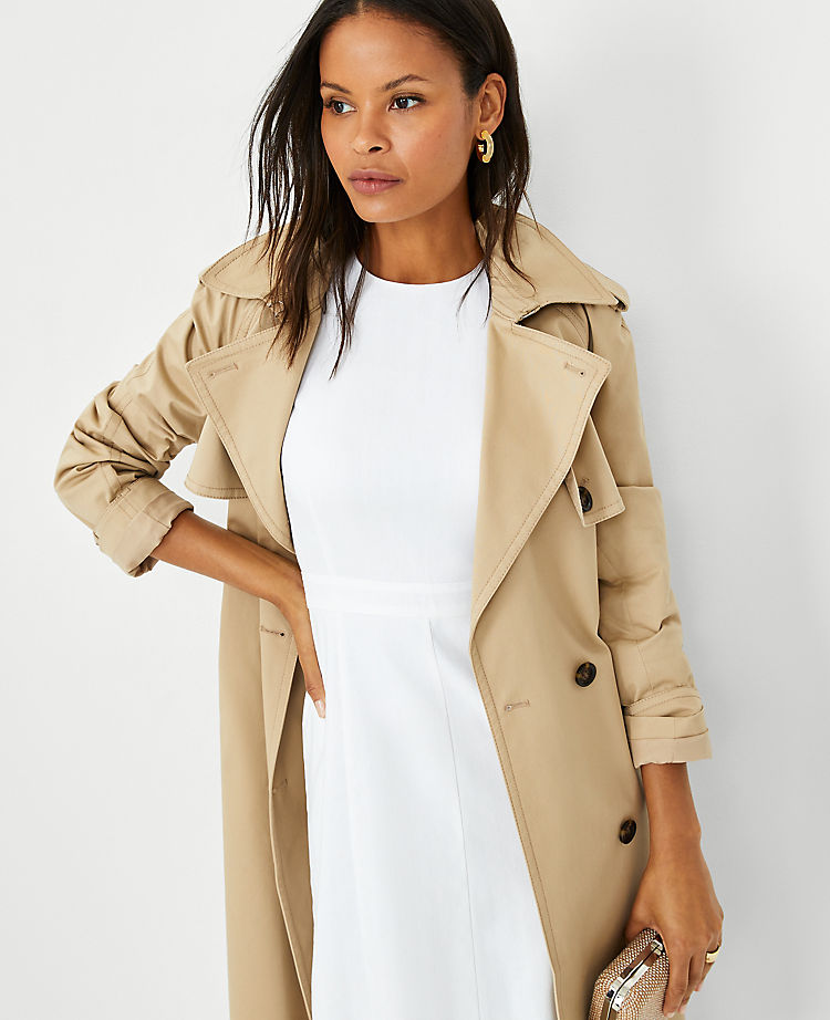 The Crew Neck Flare Dress in Linen Blend