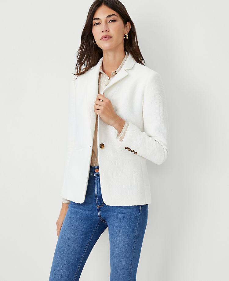 Ann Taylor The Hutton Blazer in Tweed