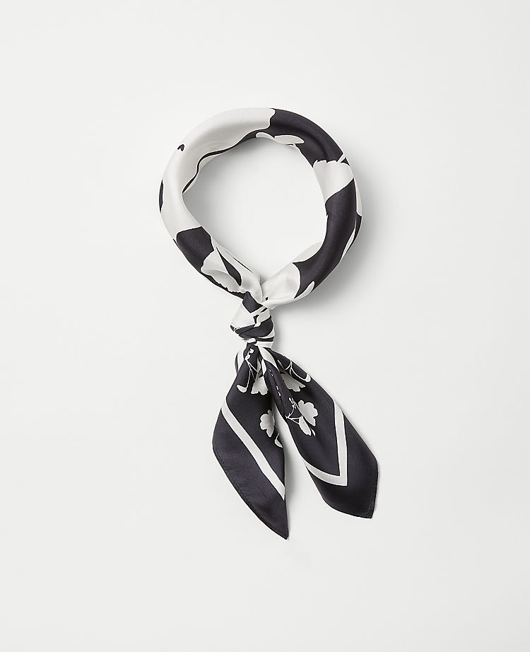 Botanical Shadow Silk Little Scarf