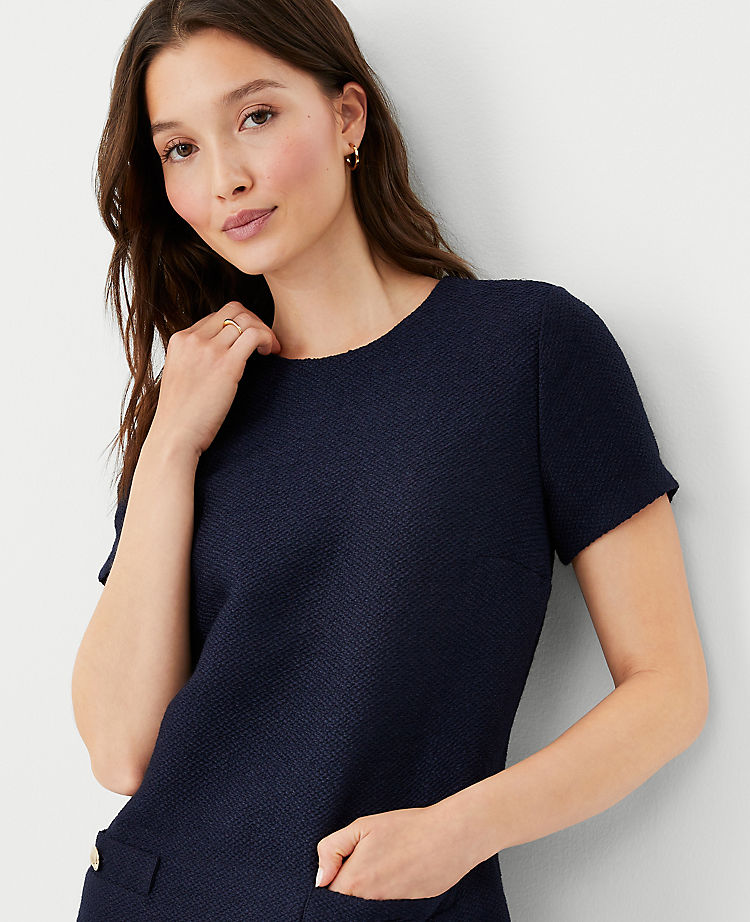 Ann Taylor Outlet |  Tweed Pocket Shift Dress