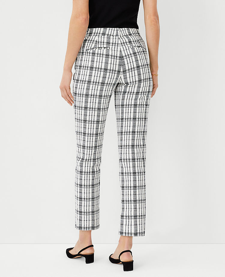 Ann Taylor Outlet |  The Eva Ankle Pant in Plaid - Curvy Fit