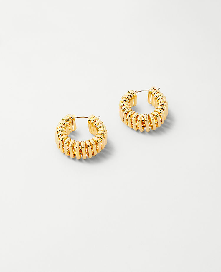 Chunky Metal Hoop EarRings