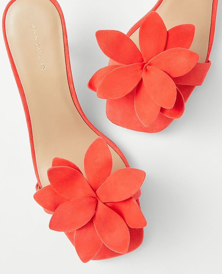 Flower Suede Sandals