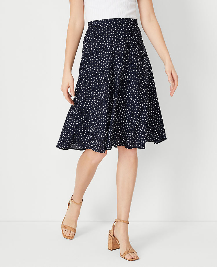 Ann Taylor Outlet |  Spotted Full Skirt