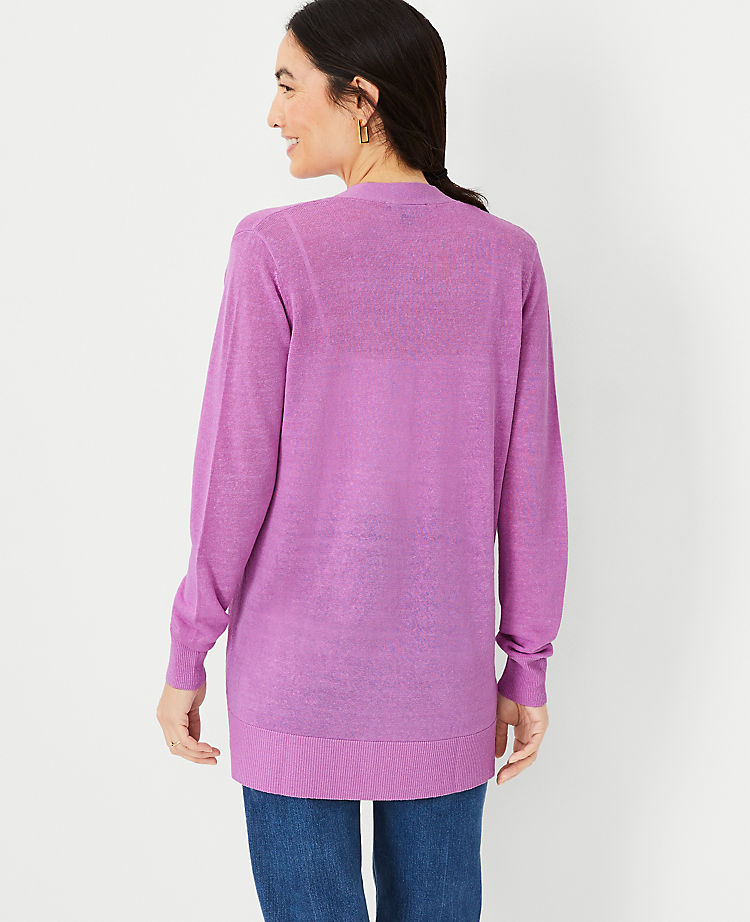 Ann Taylor Outlet |  Linen Blend Open Cardigan