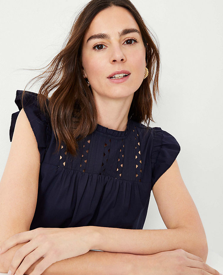 Ric Rac Yoke Mixed Media Top