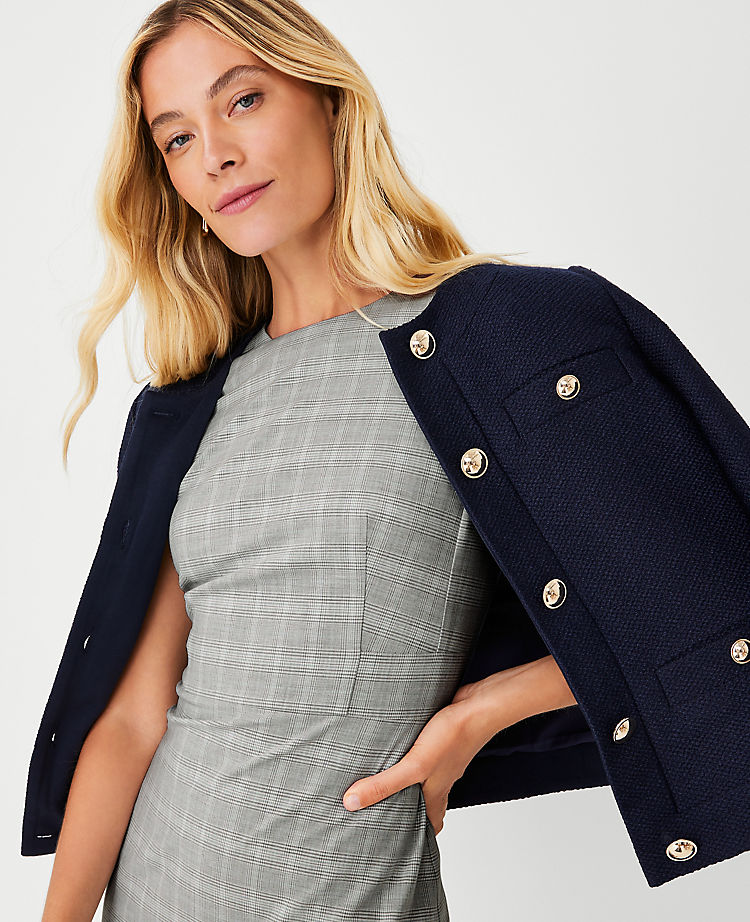 Ann Taylor Outlet |  The Cap Sleeve Sheath Dress in Plaid