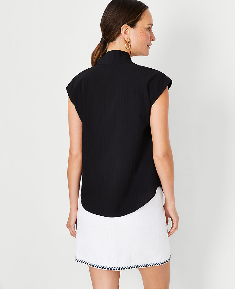Ann Taylor Outlet |  Tie Neck Cap Sleeve Top