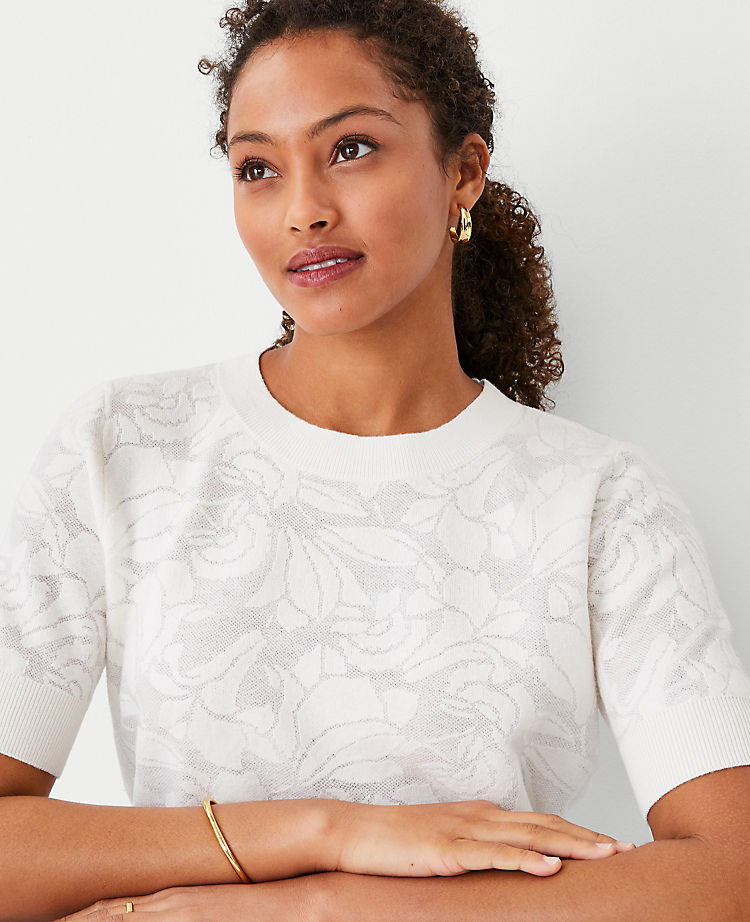 Ann Taylor Outlet |  Lace Sweater Tee