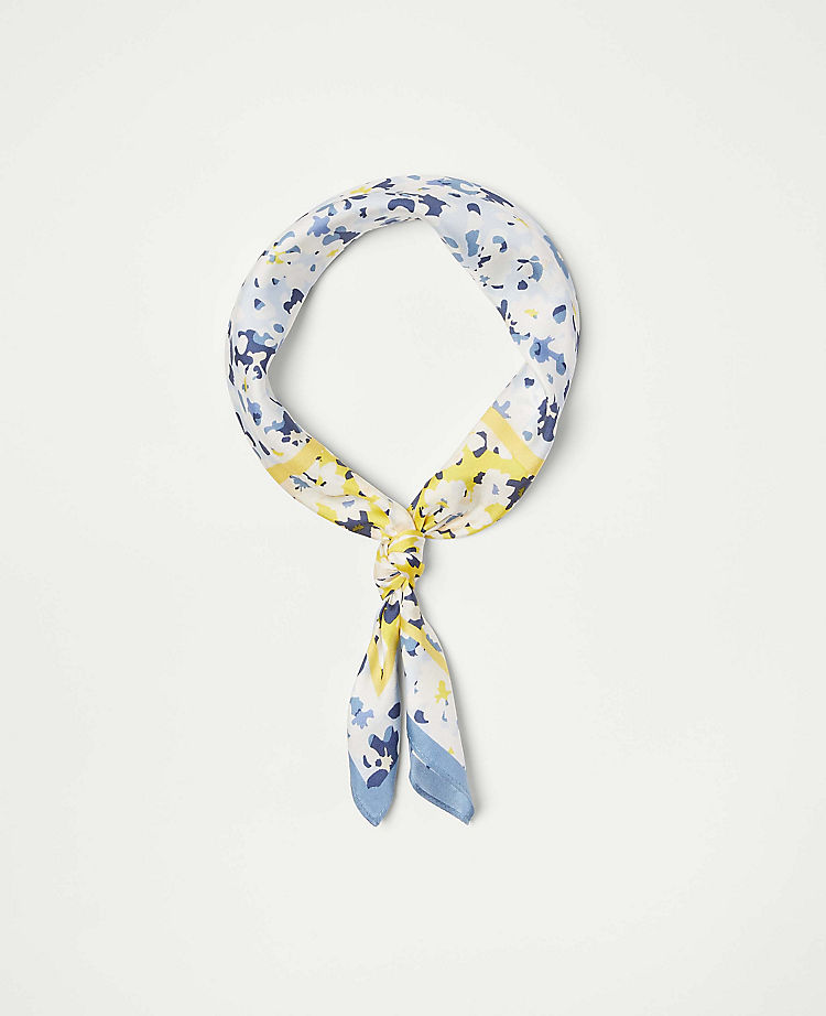 Floral Silk Little Scarf