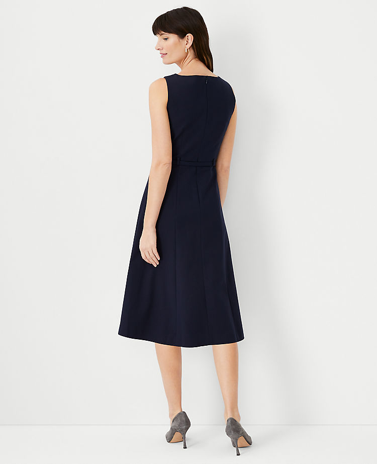 Ann Taylor Outlet |  The Scooped Square Neck Dress in Stretch Cotton