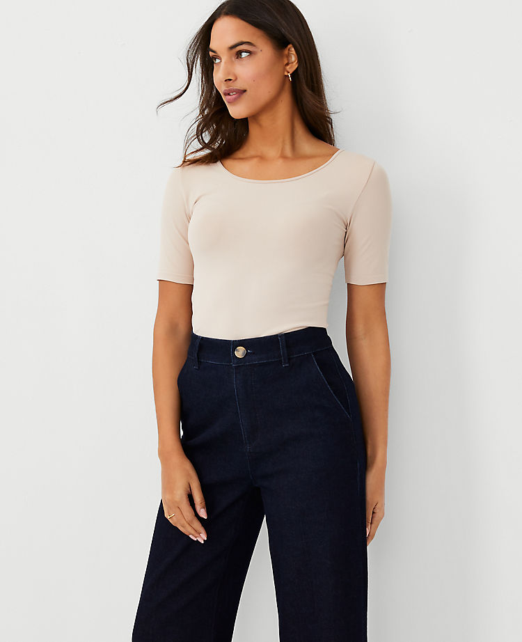 Ann Taylor Outlet |  Seamless Scoop Neck Tee