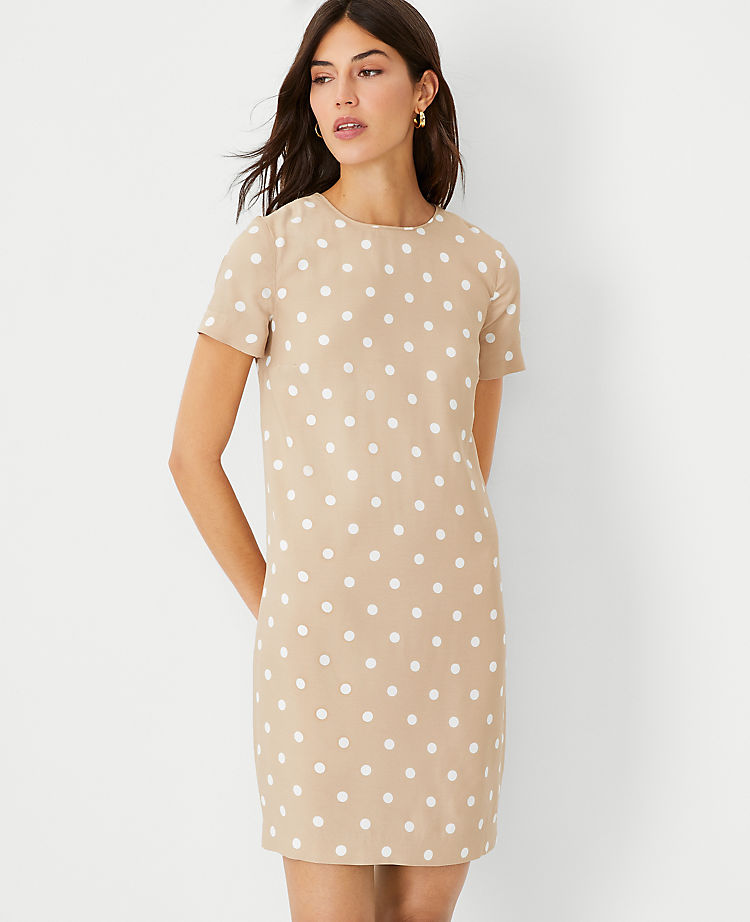 Polka Dot Tee Shift Dress