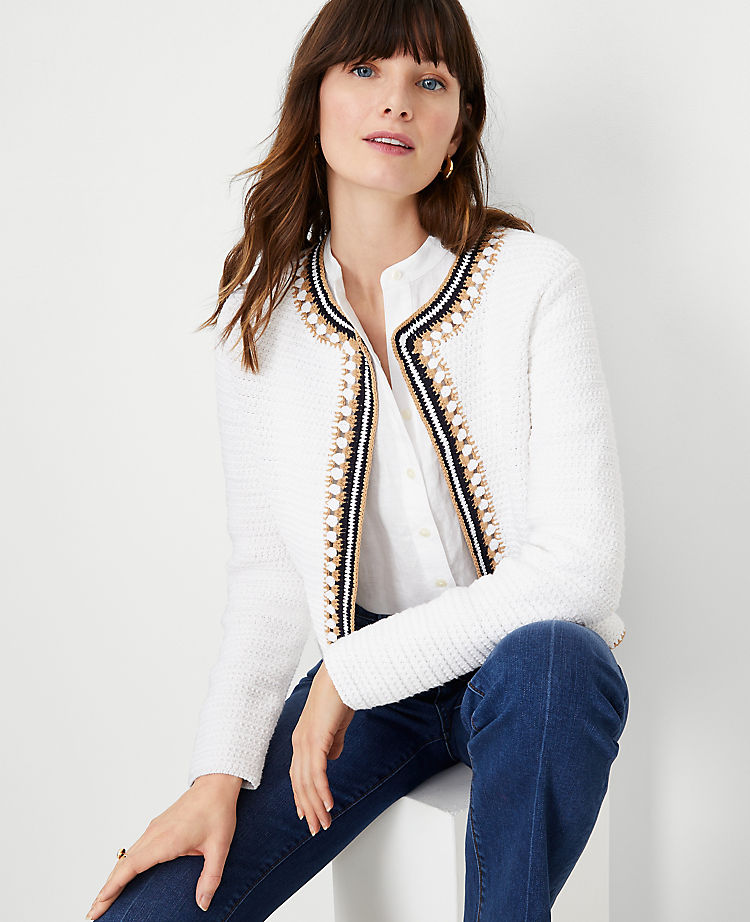 Crochet Trim Jacket