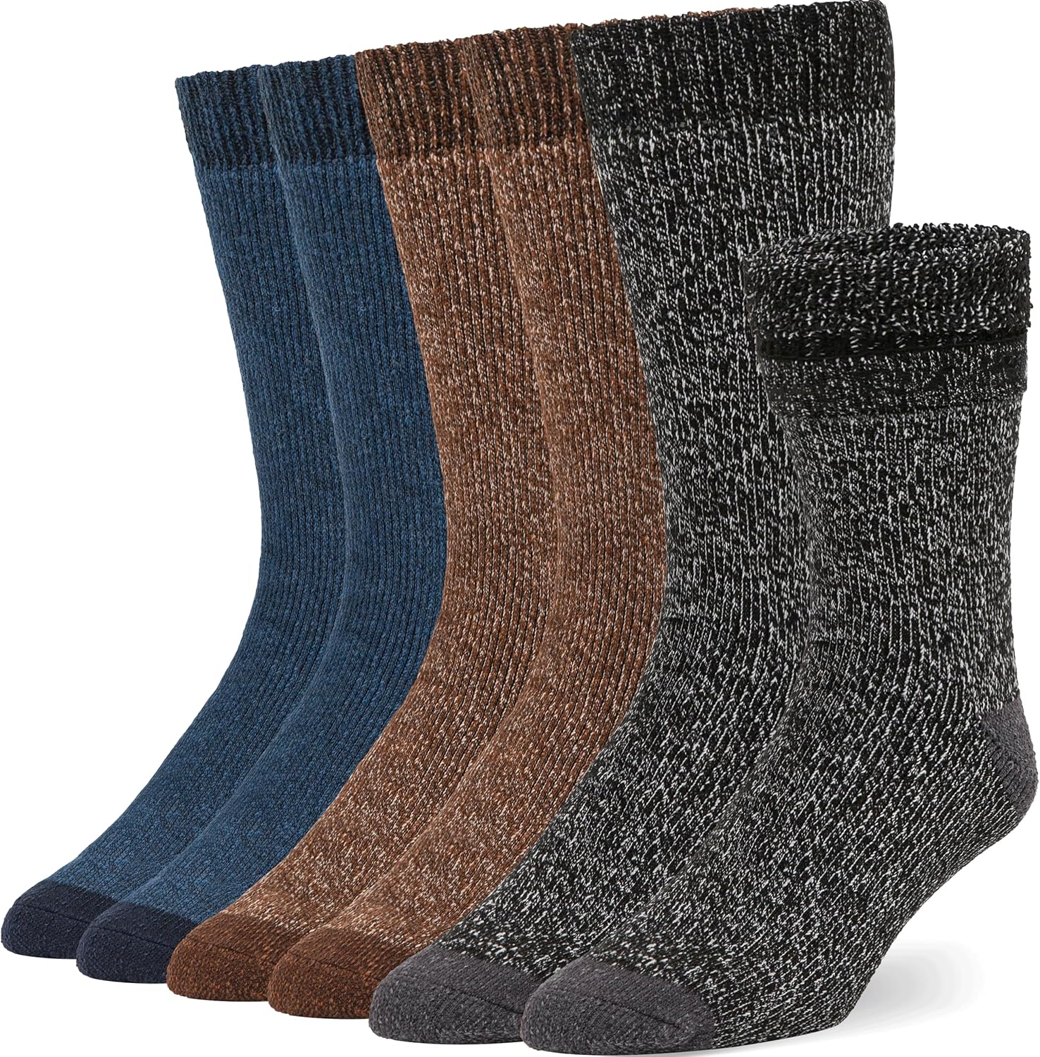 Alvada Warm Thermal Wool Socks for Winter Moisture Wicking and Breathable Cozy Boot Socks
