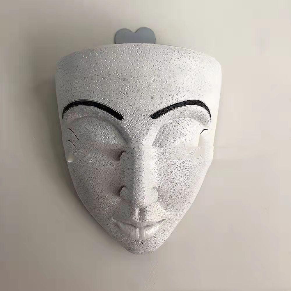 Human Face Flower Pot Resin Handicraft Wall Mounted