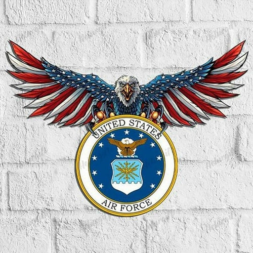 Metal Wrought Iron Flying Eagle Crafts Ornaments Pendant Home Decor