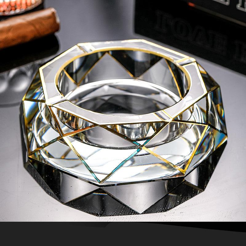 Glass Ashtray Creative Personality Trend Living Room Bedroom Office