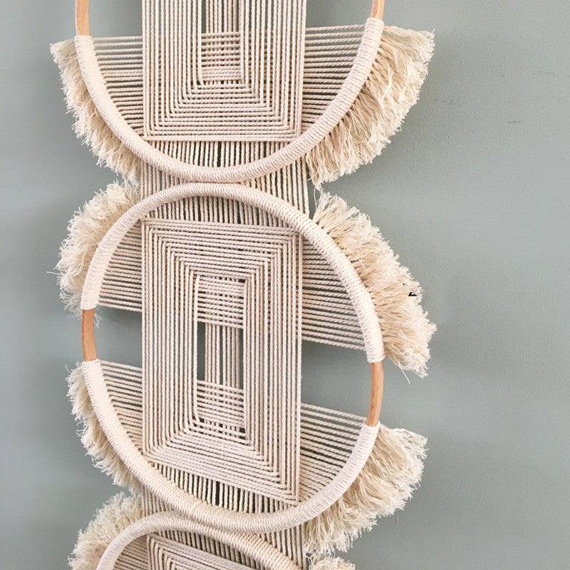 Three ring braided tapestry ornament