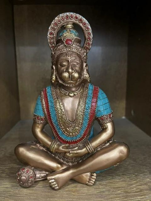 Lord Ganesh Hindu Statue Copper pooja idol home decor statue ornament