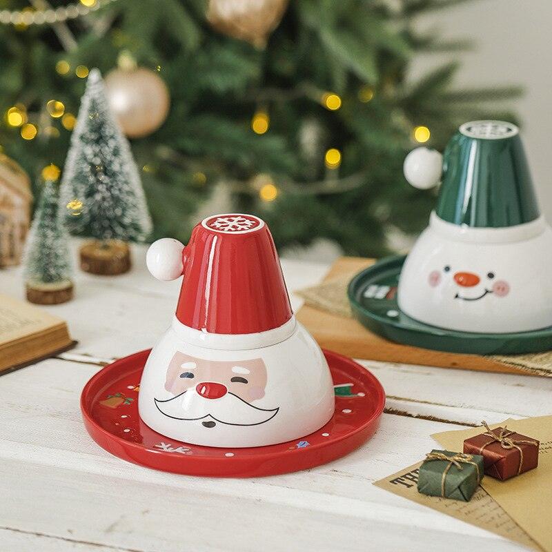 Creative Christmas Cutlery Ceramic Christmas Cutlery Set Cups Bowls