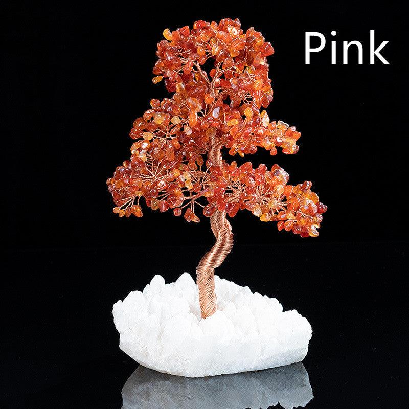 Crystal Bottom Fortune Lucky Tree Handicraft Ornaments