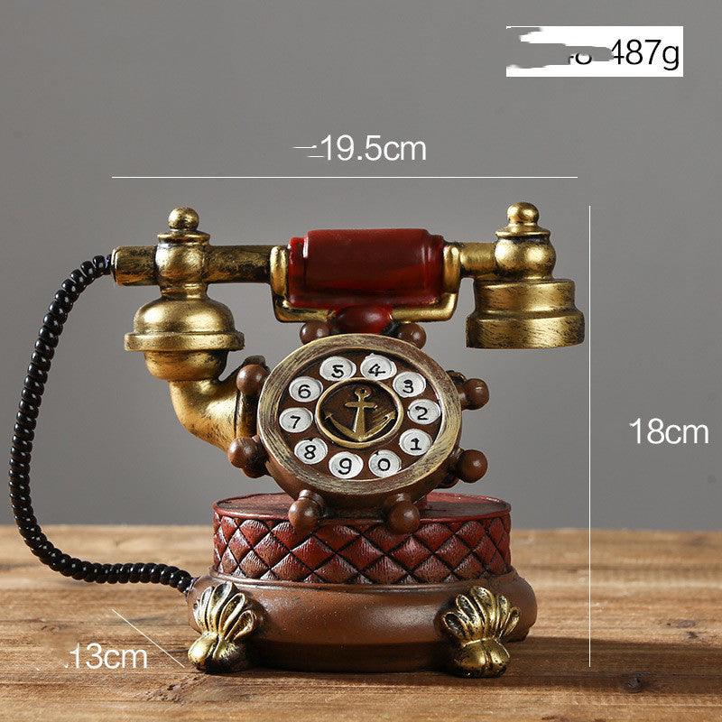 Vintage Book Phone Piggy Bank Home Decor Ornaments Retro Furniture