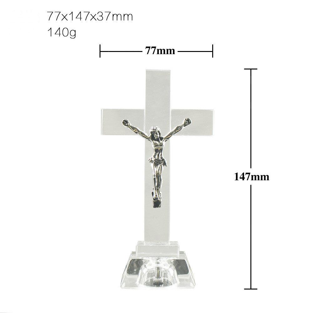Colorful Luminous Crystal Cross Ornaments