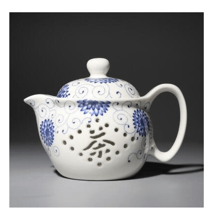 Linglong Blue And White Porcelain Teapot Single Pot Ceramic