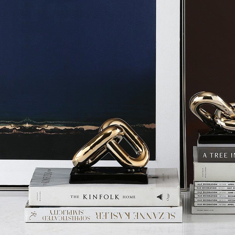 Creative Chain Shape Decoration Soft Decoration Handicraft Ceramic Decoration