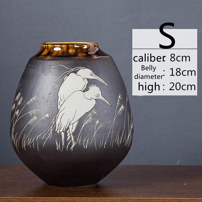 Ceramic Handmade Vase Home Living Room Decoration Creative Ornaments