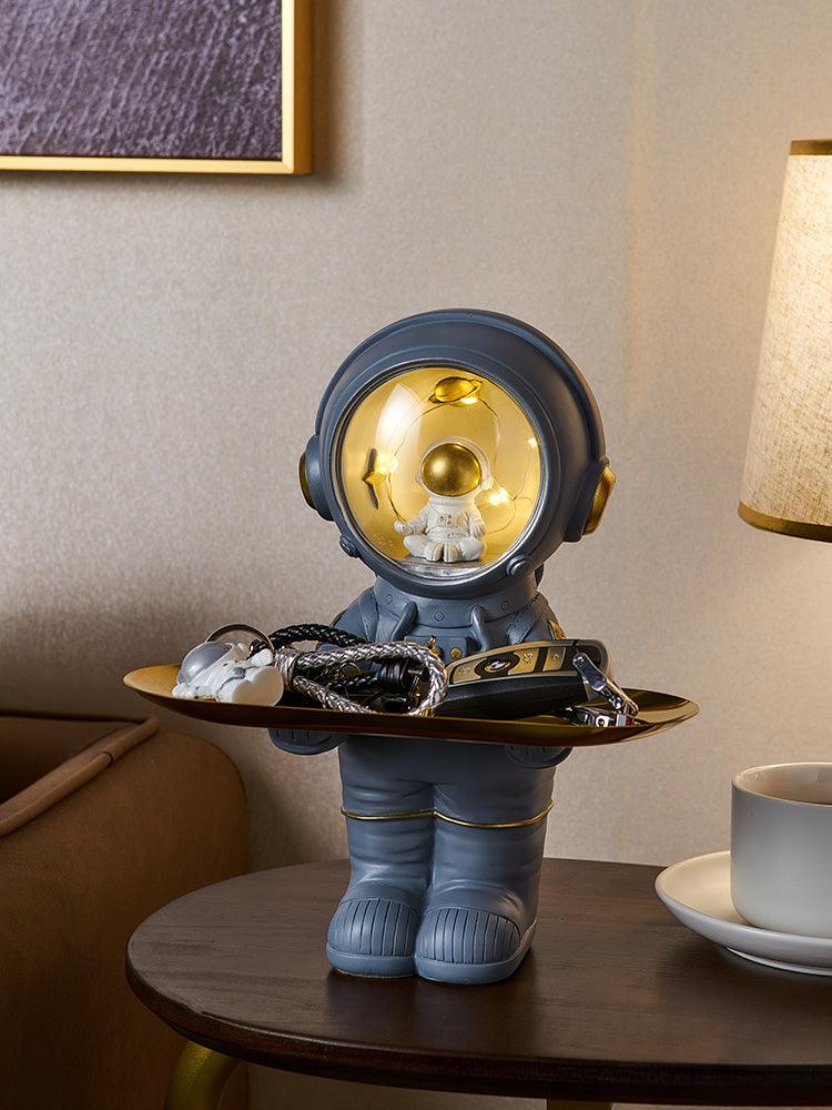 Nordic Light Luxury Astronaut Entrance Key Storage Ornaments