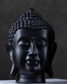 Resin Buddha head crafts ornaments