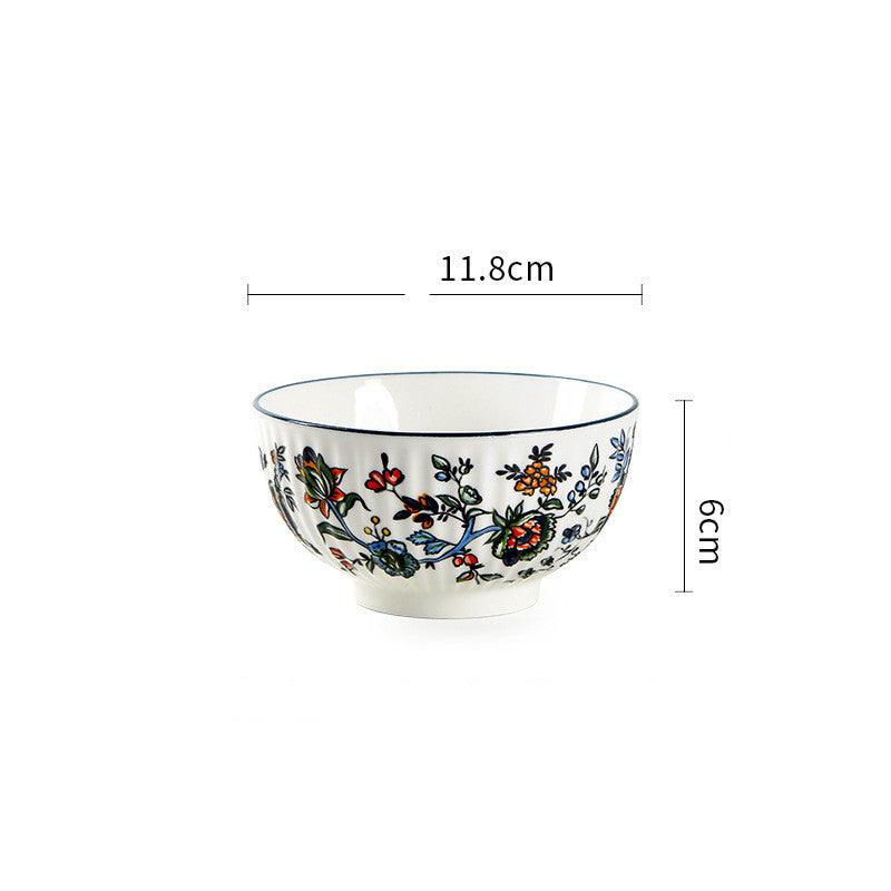 New Chinese Tableware Ceramic Rice Bowl