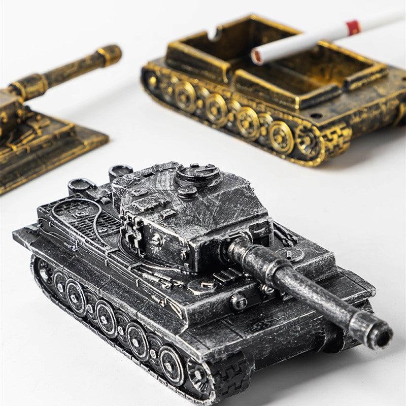 Creative Trend Tank Ashtray With Cover Fashion Ornament