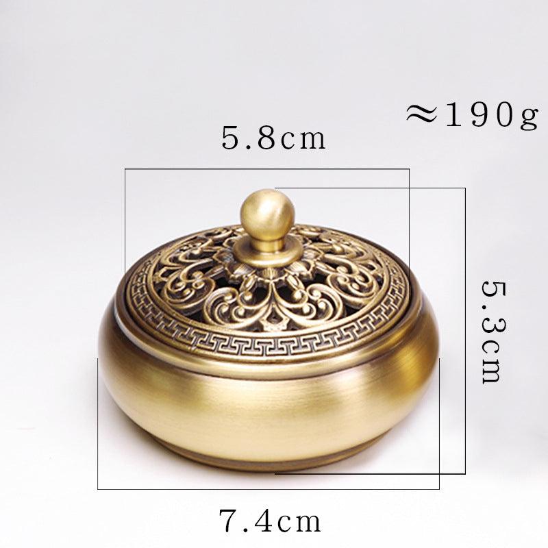 Incense Burner Pure Copper Household Antique Aromatherapy Burner Mini