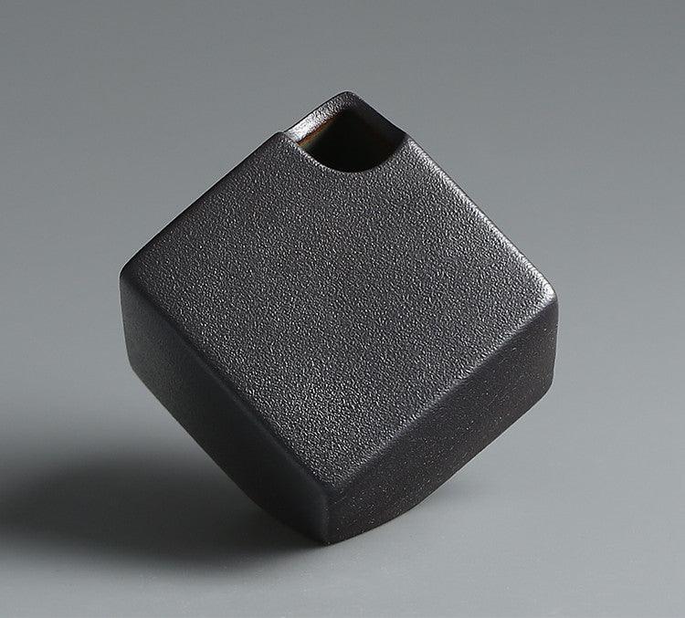 Handmade Rough Pottery Vase Ceramic Flower Tea Table Handicraft Ornaments