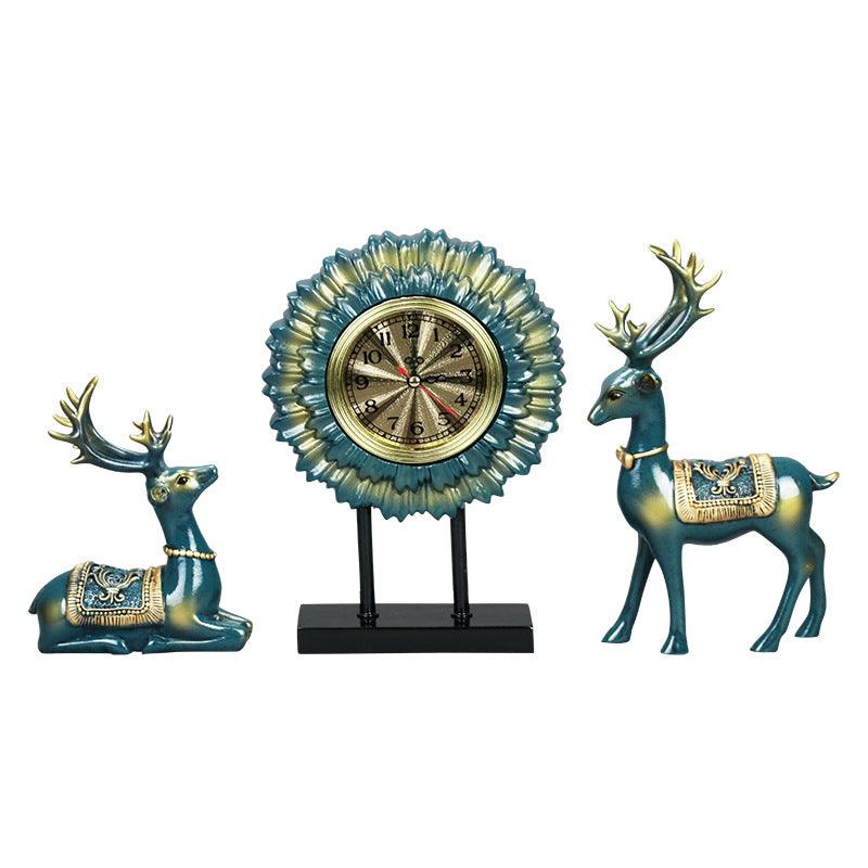 Simple And Creative Small Sun Flower Clock Table Desktop Home Clock Decoration Ornaments