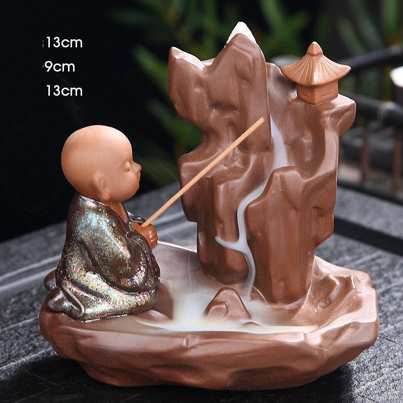 High Mountain Flowing Water Backflow Incense Burner Indoor Creative Handicraft Ornaments Home Reflux Incense Burner