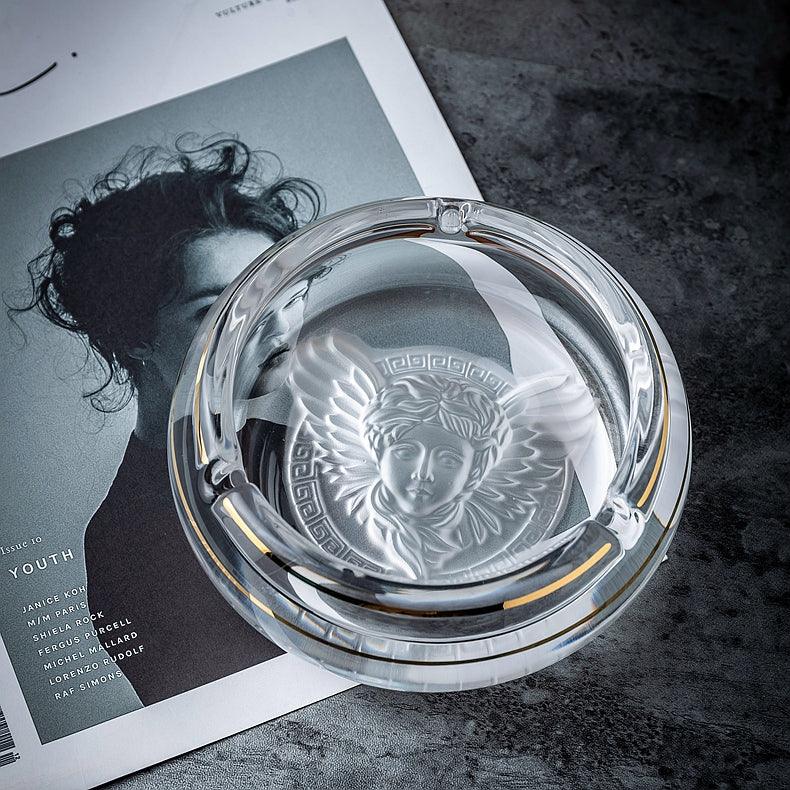 Fashion Ashtray Crystal Glass Home Living Room Office Ashtray