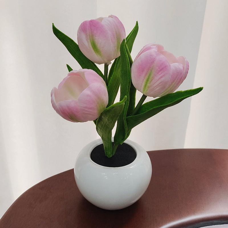 Tulip Simulation Flower Pot Pottery And Porcelain