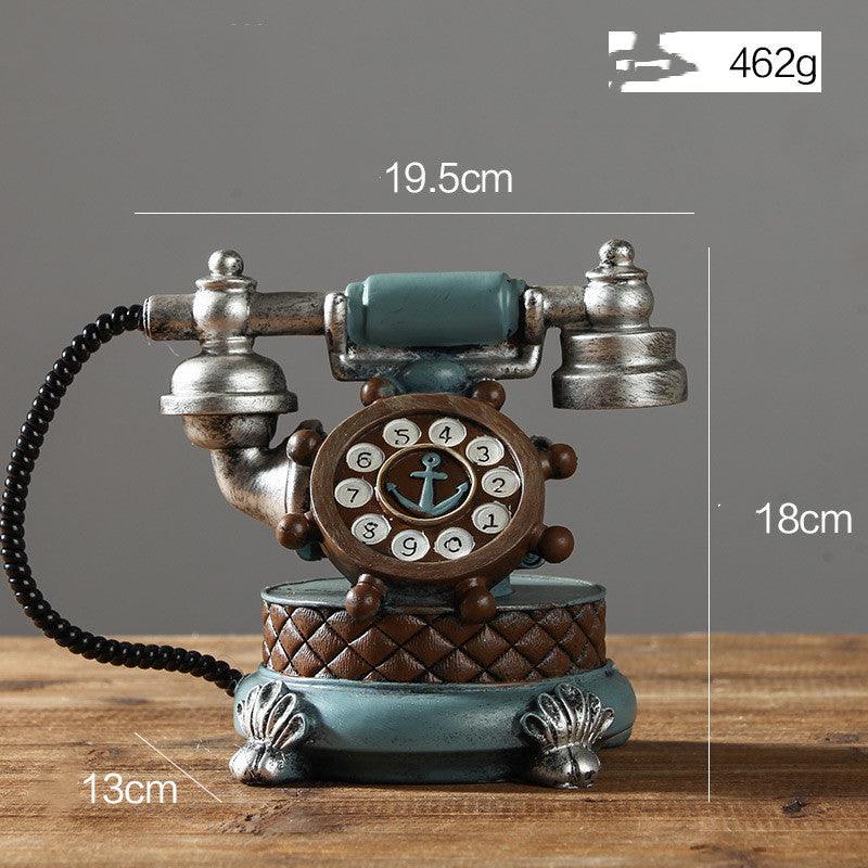 Vintage Book Phone Piggy Bank Home Decor Ornaments Retro Furniture