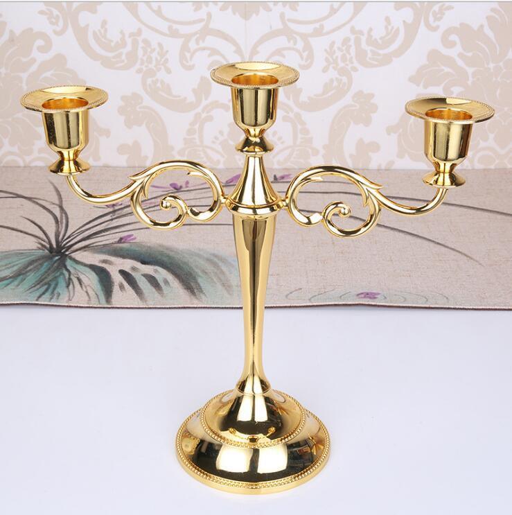 European Style Candle Holder Three Head Ornaments Home Decoration