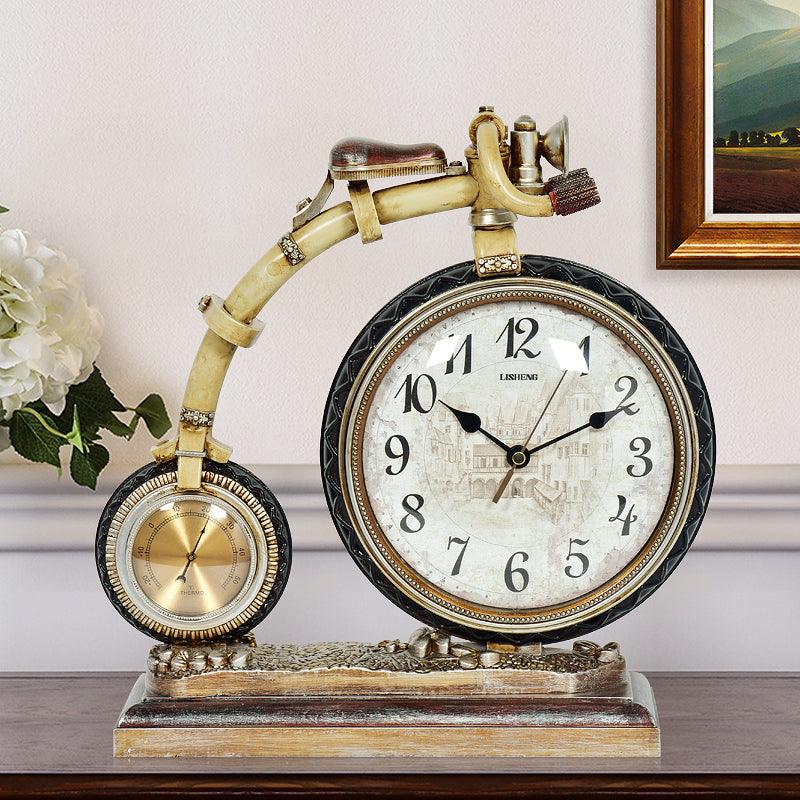 Creative Bicycle Quartz Clock Crafts Ornaments