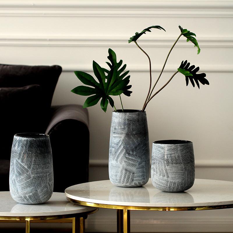 Retro Glass Vase Creative Simple And Versatile Soft Furnishing Home Designer New