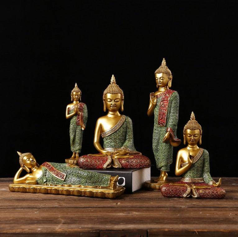 Buddha Statues Thailand Buddha Statue Sculpture Home Decor Office Desk
