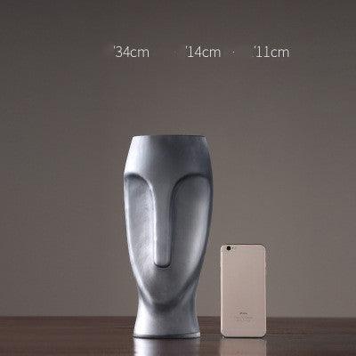 European And American Creative Modern Face Glass Vase Decoration