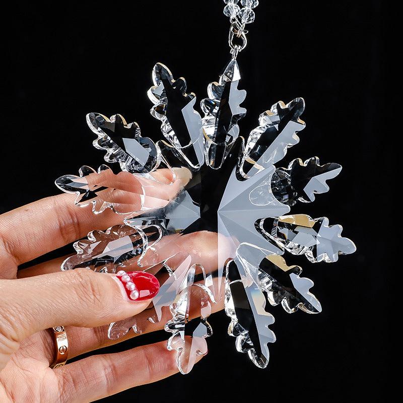 Snowflake Crystal Jewelry Car Ornaments Decoration Supplies