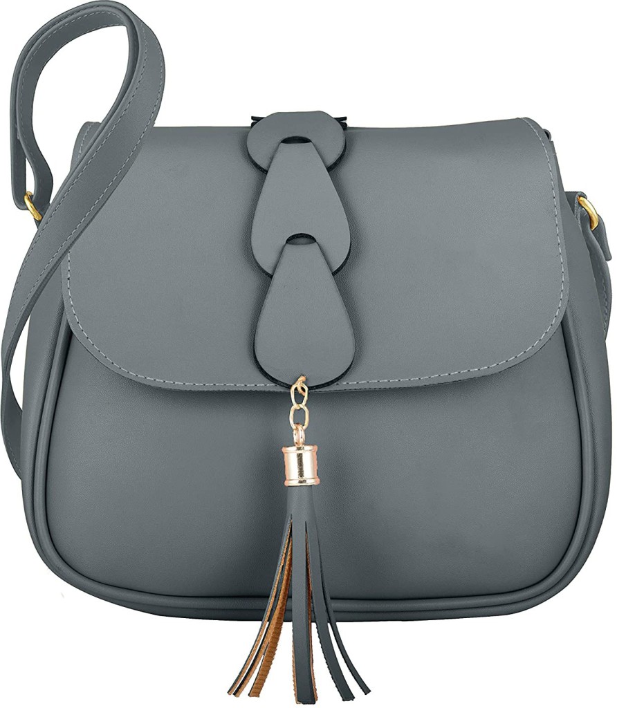 SHAMRIZGrey Women Sling Bag - Regular Size